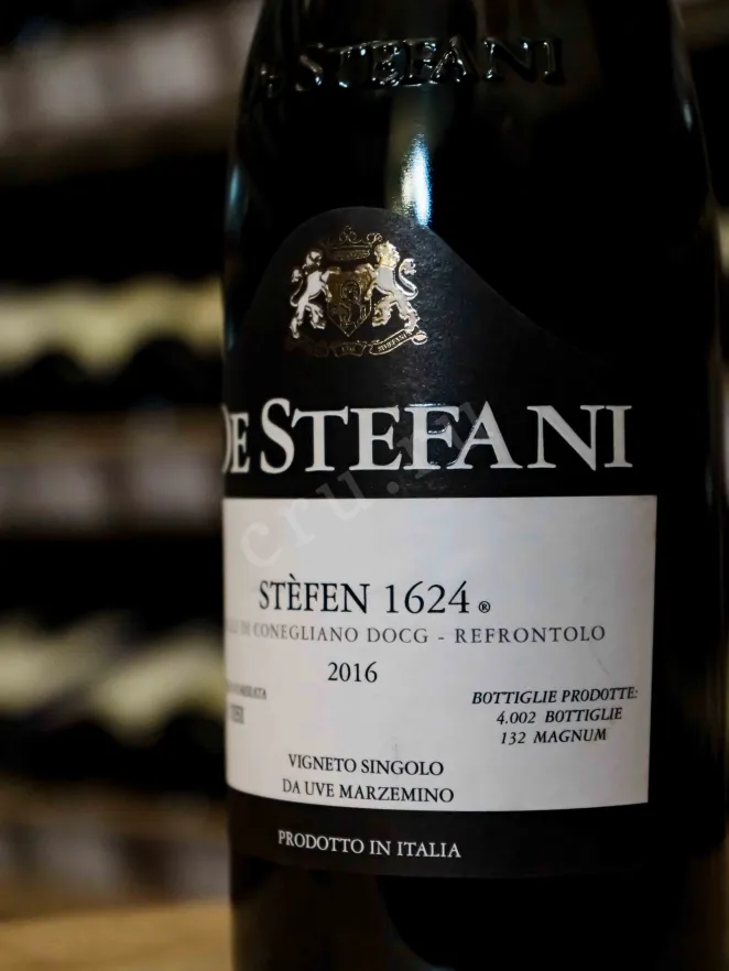 В магазине Крю Профи De Stefani Stefen 1624 Colli Di Conegliano Refrontolo DOCG 2016 0.75 л