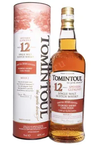 Виски Tomintoul 12 years  0.7 л