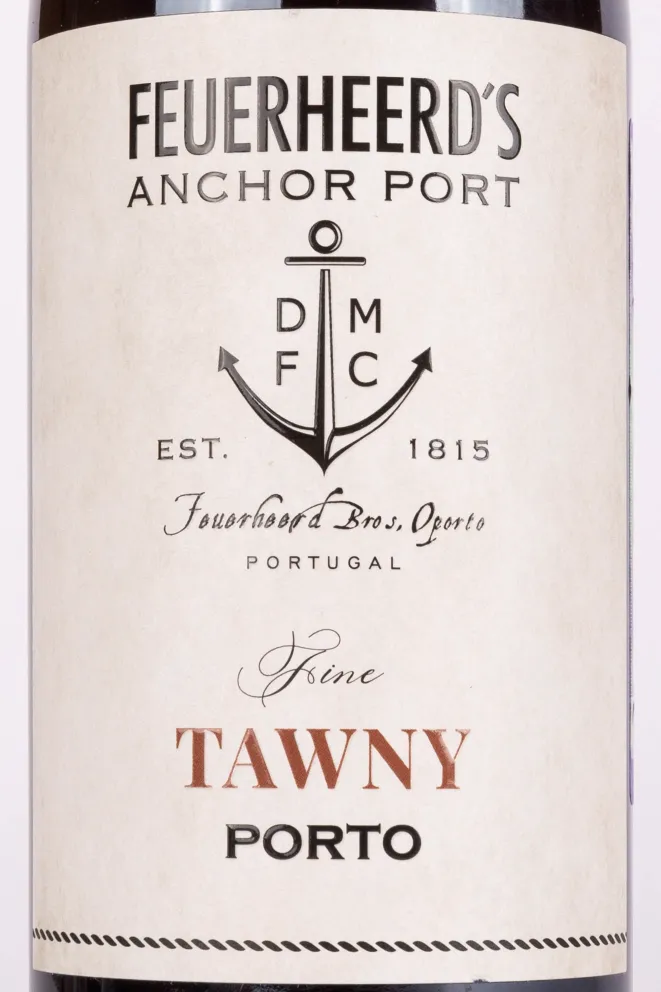 Этикетка Feuerheerds Anchor Port Fine Tawny 2018 0.75 л