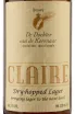 Этикетка Brouwerij Claire 0.33 л