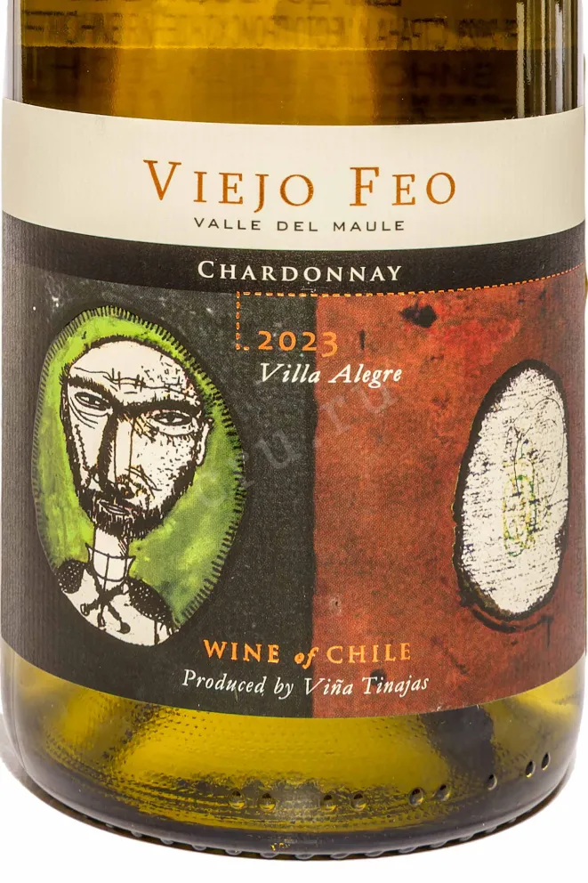 Этикетка Viejo Feo Chardonnay 2023 0.75 л