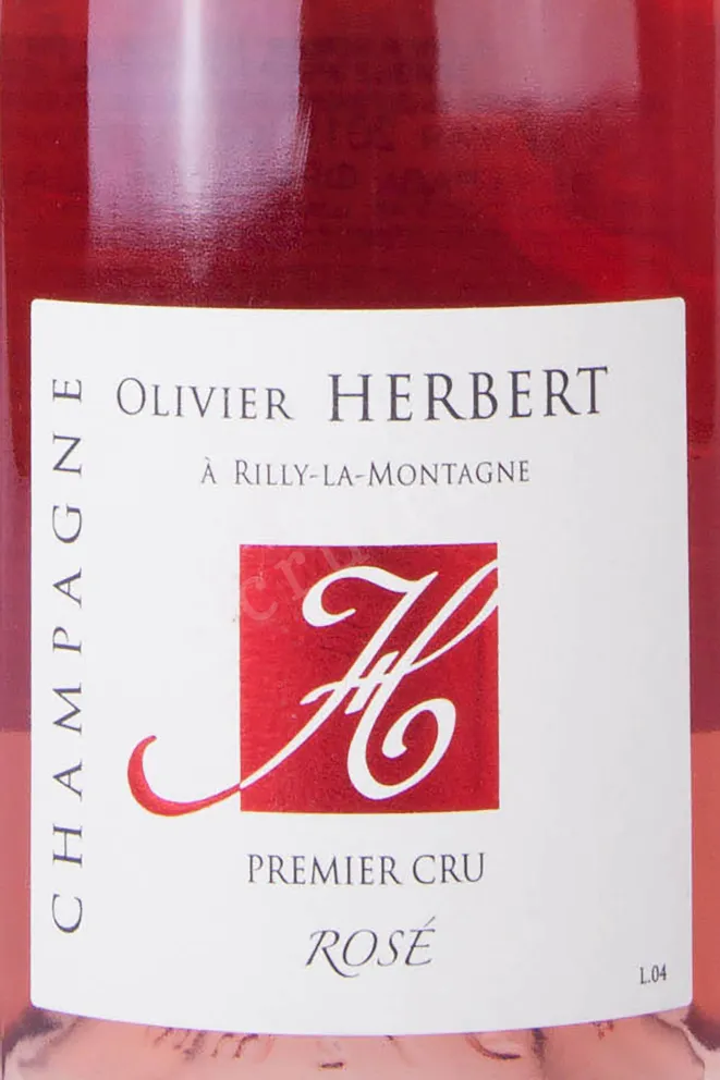 Этикетка Olivier Herbert Rose Premier Cru 2019 0.75 л