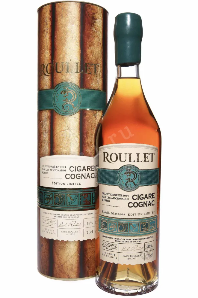 Коньяк Roullet Cigare Grand Champagne in tube  0.7 л