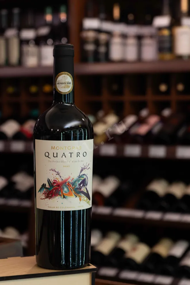 В магазине Крю Профи Montgras Quatro Valle de Colchagua DO 2021 0.75 л