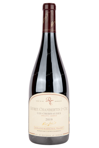 Вино Gevrey Chambertin 1er Cru Domaine Rossignol-Trapet Les Cherbaudes 2019 0.75 л