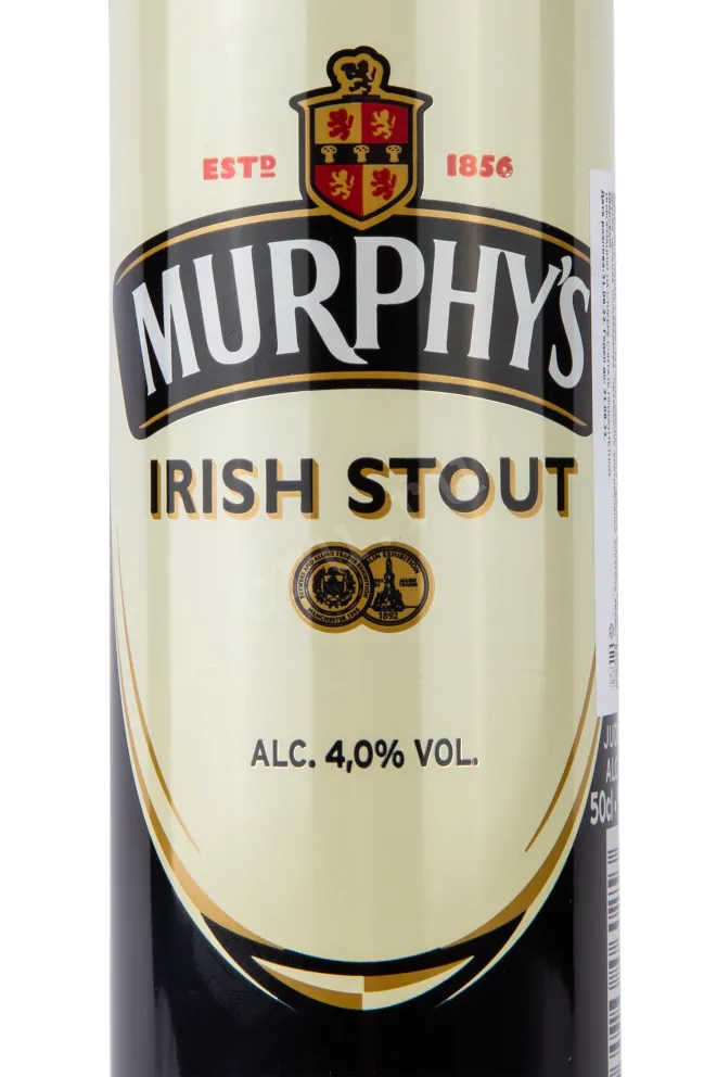 Этикетка Murphy's" Irish Stout 0.5 л