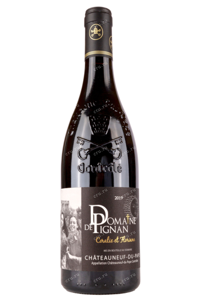 Вино Domaine de Pignan Coralie et Floriane Chateauneuf-du-Pape 2019 0.75 л