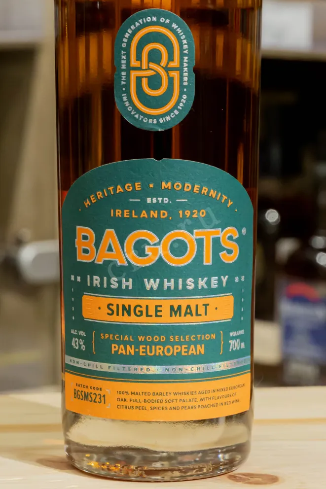 В магазине Крю Профи Bagots Single Malt in tube 0.7 л