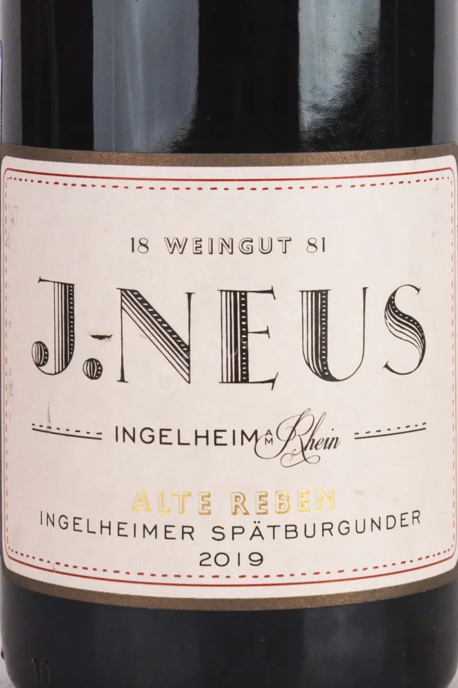 Этикетка Ingelheimer Spatburgunder Alte Reben J. Neus 2019 0.75 л