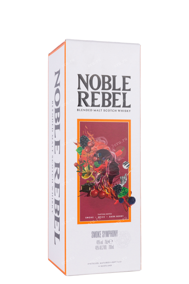 Подарочная коробка Noble Rebel Smoke Symphony Blended Malt gift box 0.7 л
