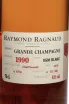 Этикетка Raymond Ragnaud Millesime Grande Champagne 1990 0.7 л