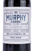Этикетка Murphy-Goode Red Blend 2016 0.75 л
