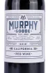 Этикетка Murphy-Goode Red Blend 2016 0.75 л