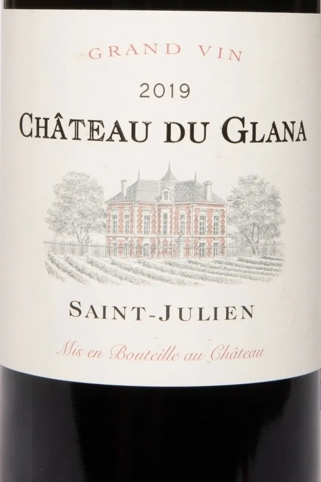Этикетка Chateau Du Glana Saint-Julien AOC 2019 0.75 л