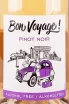 Этикетка Bon Voyage Pinot Noir 2023 0.75 л
