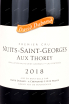 Этикетка Nuits-Saint-Georges Premier Cru Aux Thorey David Duband 2018 0.75 л