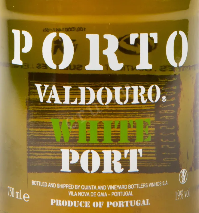 Этикетка портвейна Вальдоуру Уайт 0.75 л