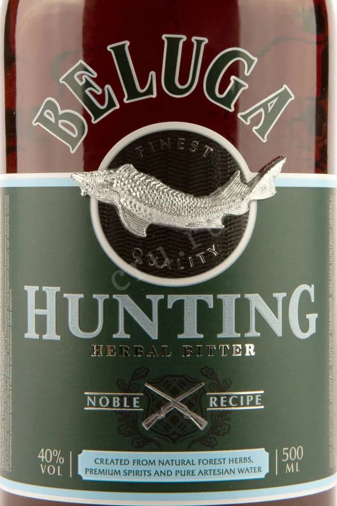 Этикетка Beluga Hunting Herbal 0.5 л