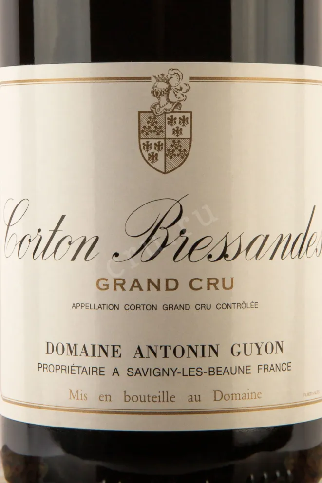 Этикетка Corton Bressand Gran Cru Domaine Antonin Guyon 2018 0.75 л