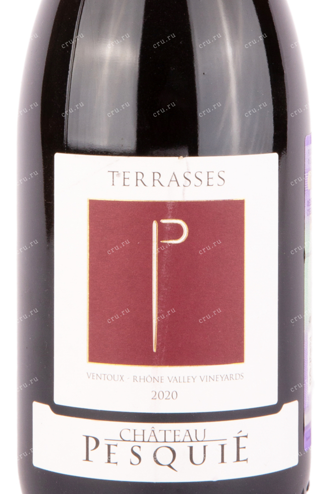 Этикетка вина Шато Пескье Террас 2020 0.75