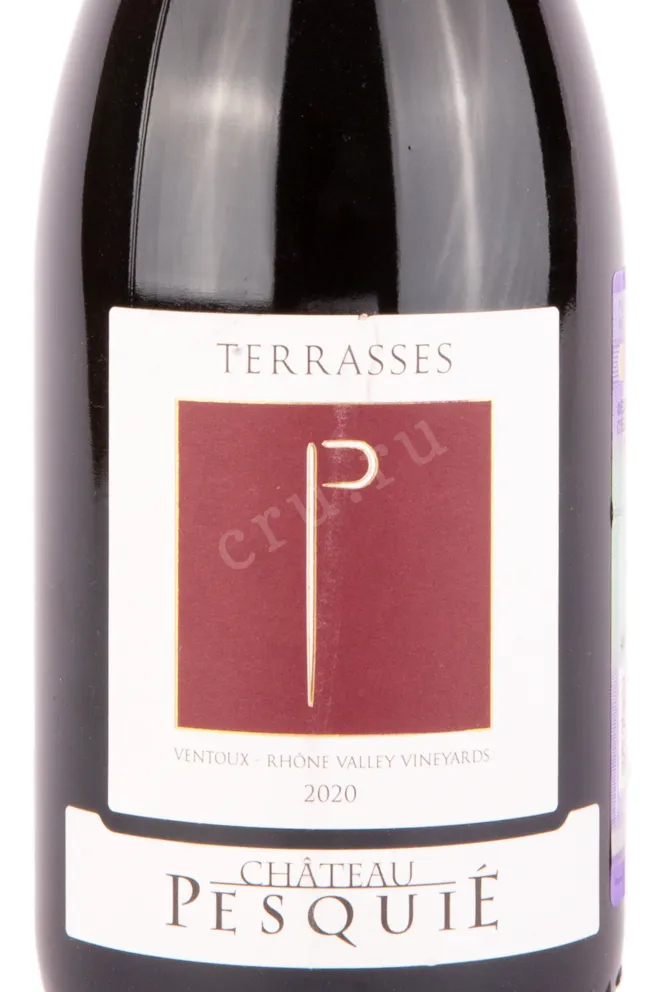 Этикетка вина Шато Пескье Террас 2020 0.75