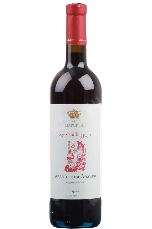 Вино Tsarskoe Alazanskaya dolina Red  0.75 л