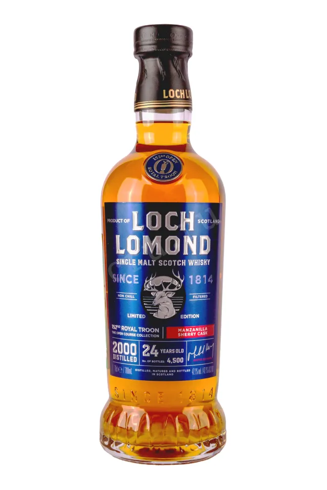 Бутылка Loch Lomond Limited Edition Open Course Collection 152 Royal Troon 24 years old in gift box 0.7 л
