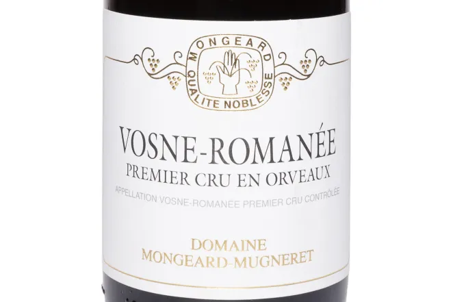 Этикетка Mongeard-Mugneret Vosne-Romanee Premier Cru En Orveaux AOC 2021 0.75 л