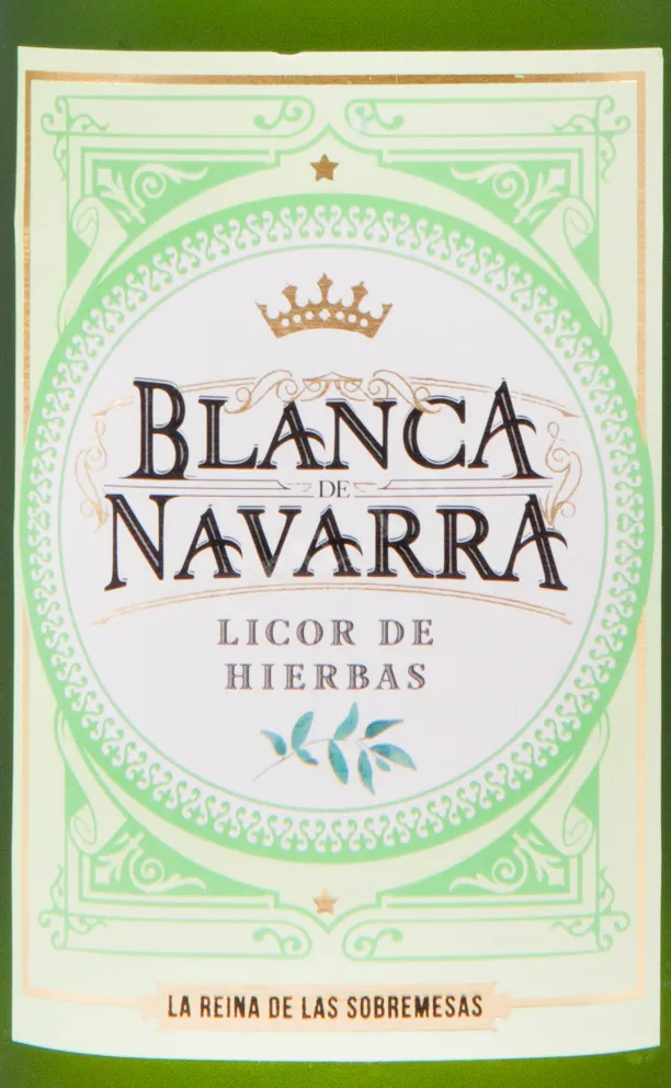 Этикетка ликера Ликёр де Хербас Бланка де Наварра 1.0