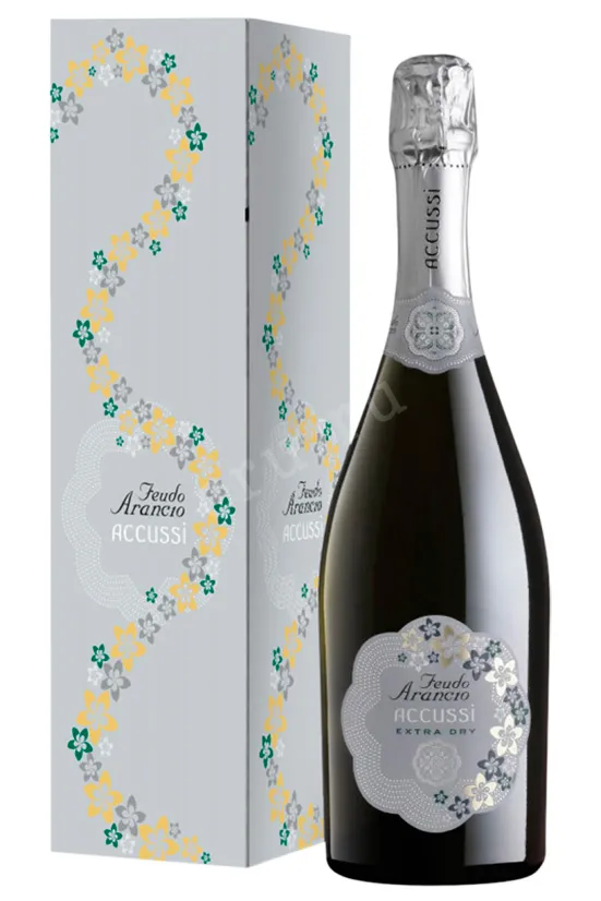 Игристое вино Feudo Arancio Accussi Extra Dry Sicily in gift box  0.75 л