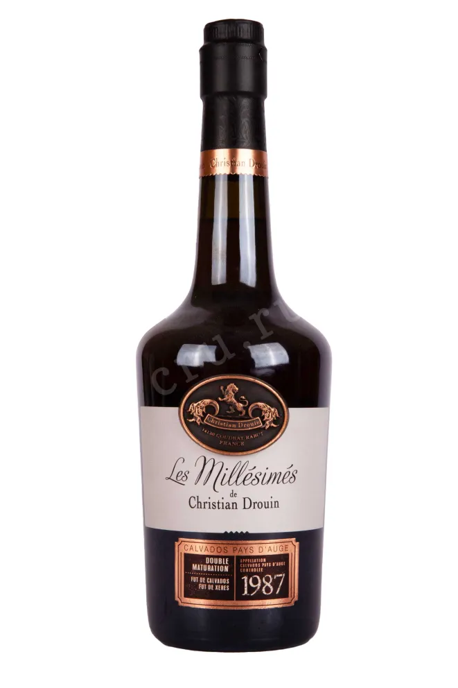 Бутылка Christian Drouin Pays d'Auge in wooden box 1987 0.7 л