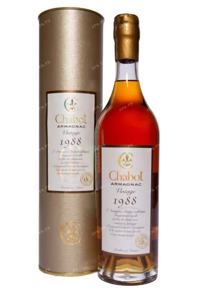 Арманьяк Chabot in tube 1988 0.7 л