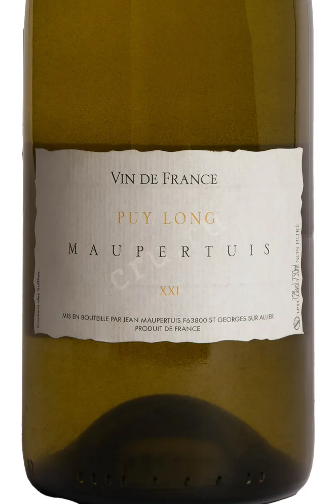 Этикетка Jean Maupertuis Puy Long 2022 0.75 л