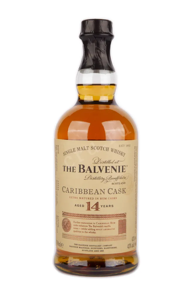 Виски Balvenie Caribbean Cask 14 years in tube  0.7 л