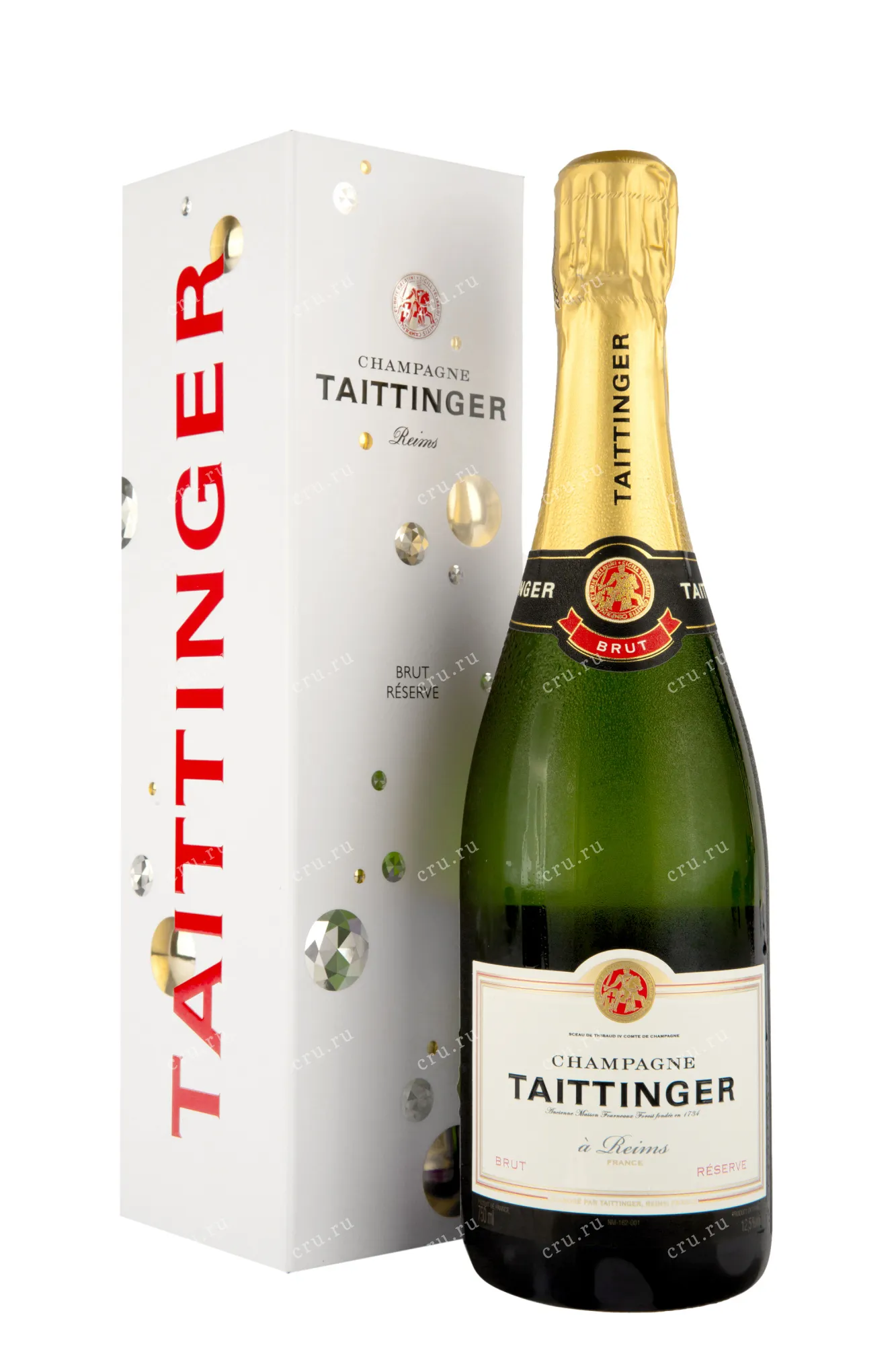 Фото — Шампанское Taittinger Brut Reserve in gift box 2017 0.75 л
