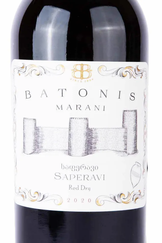 Этикетка Batonis Marani Saperavi 2020 0.75 л