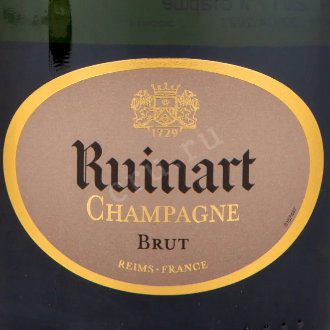 Этикетка игристого вина Ruinart Brut 0.75 л