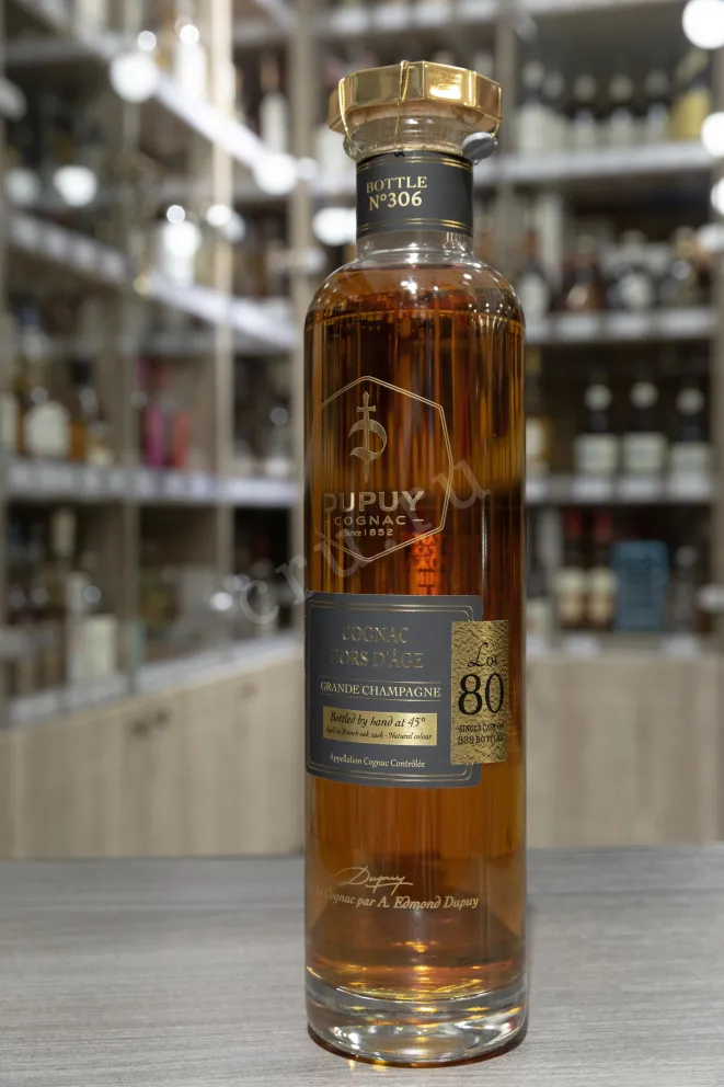 В магазине Крю Профи Dupuy Lot 80 Hors d'Age Grand Champagne AOC in gift box 0.7 л