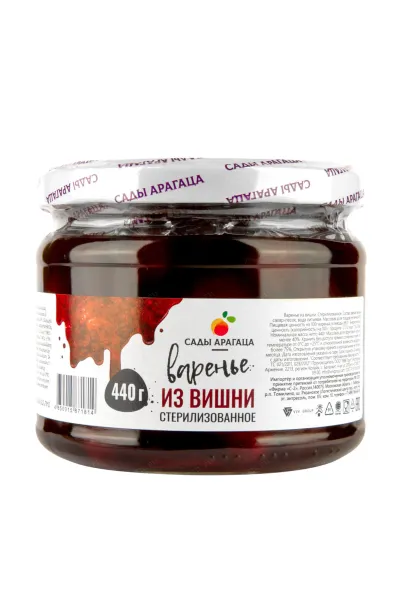Варенье Сады Арагаца варенье из вишни 440 г