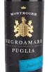 Этикетка Negroamaro Puglia Montecore 2021 0.75 л