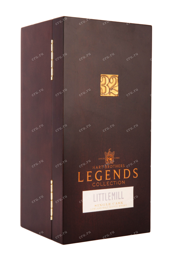 Подарочная коробка Виски Харт Бразерс Легендс Коллекшн Литтлмил Сингл Каск Лоулэнд 32 года 0.7