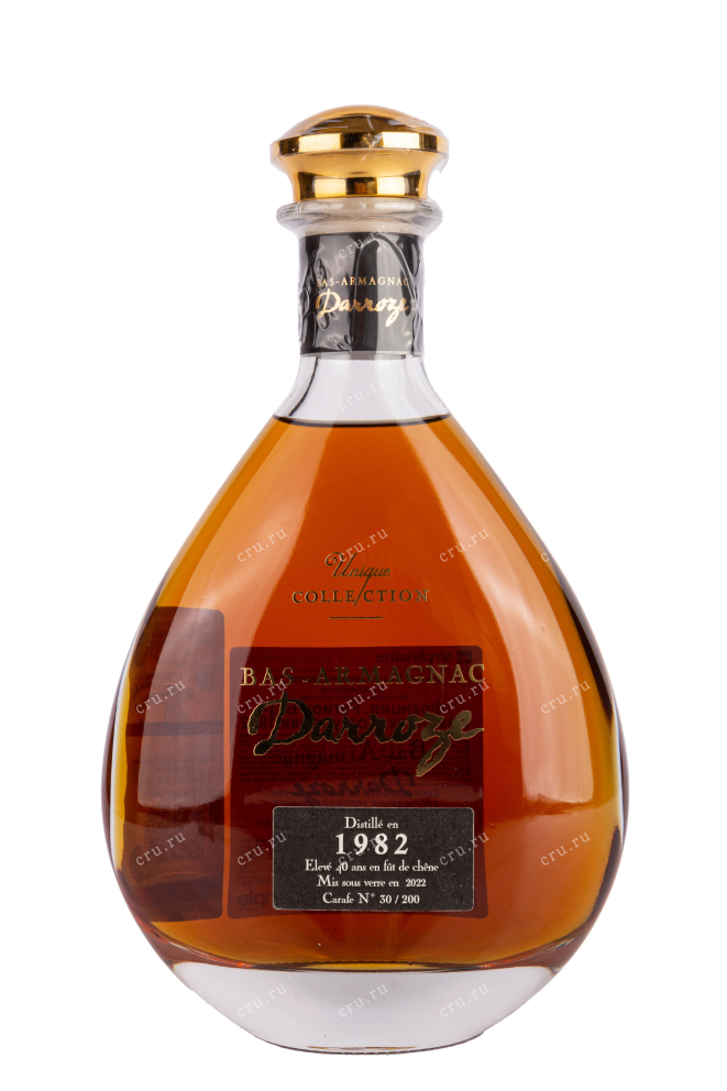 Бутылка Darroze Unique Collection in decanter gift box 1982 0.7 л