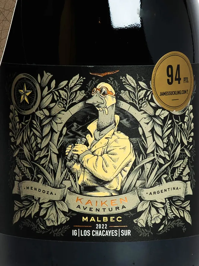 Этикетка Kaiken Aventura Malbec Los Chacayes Sur 2022 0.75 л