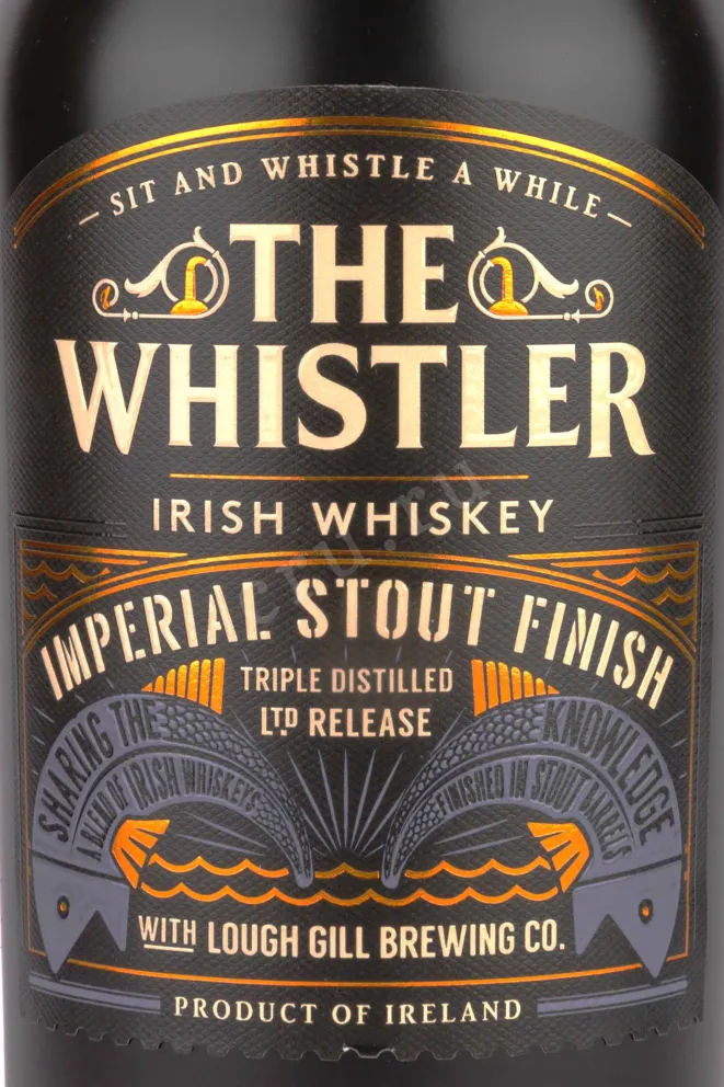 Этикетка The Whistler Imperial Stout Cask Finish Irish gift box 0.7 л