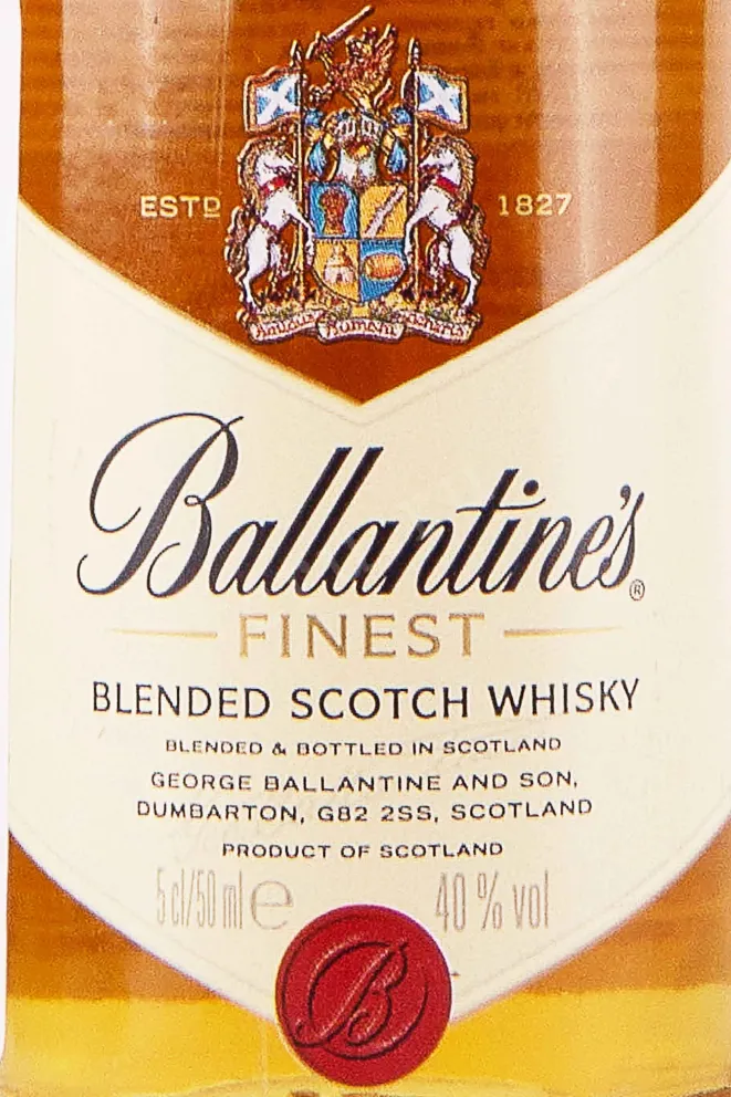 Этикетка Ballantines Finest 0.05 л
