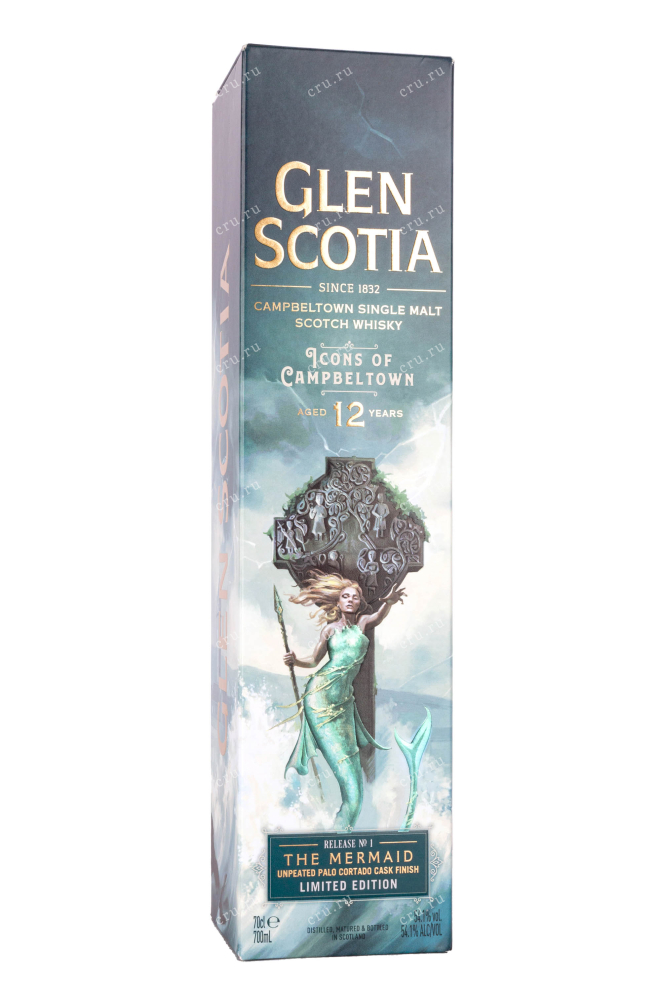 Подарочная коробка Glen Scotia Release №1 Palo Cortado Cask Finish 12 years old gift box 0.7 л