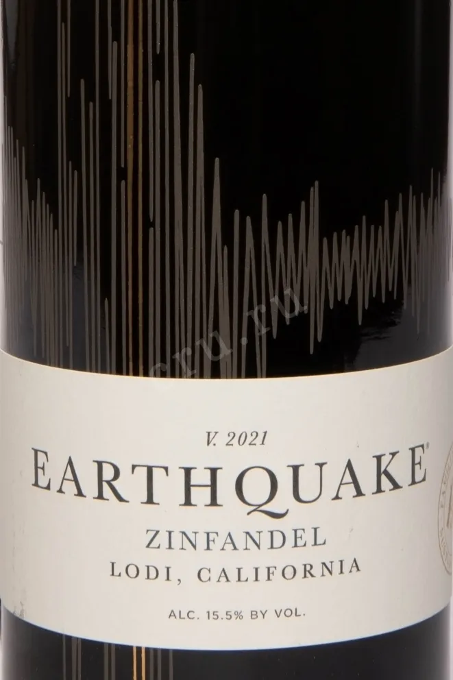 Этикетка Earthquake Zinfandel 2021 0.75 л
