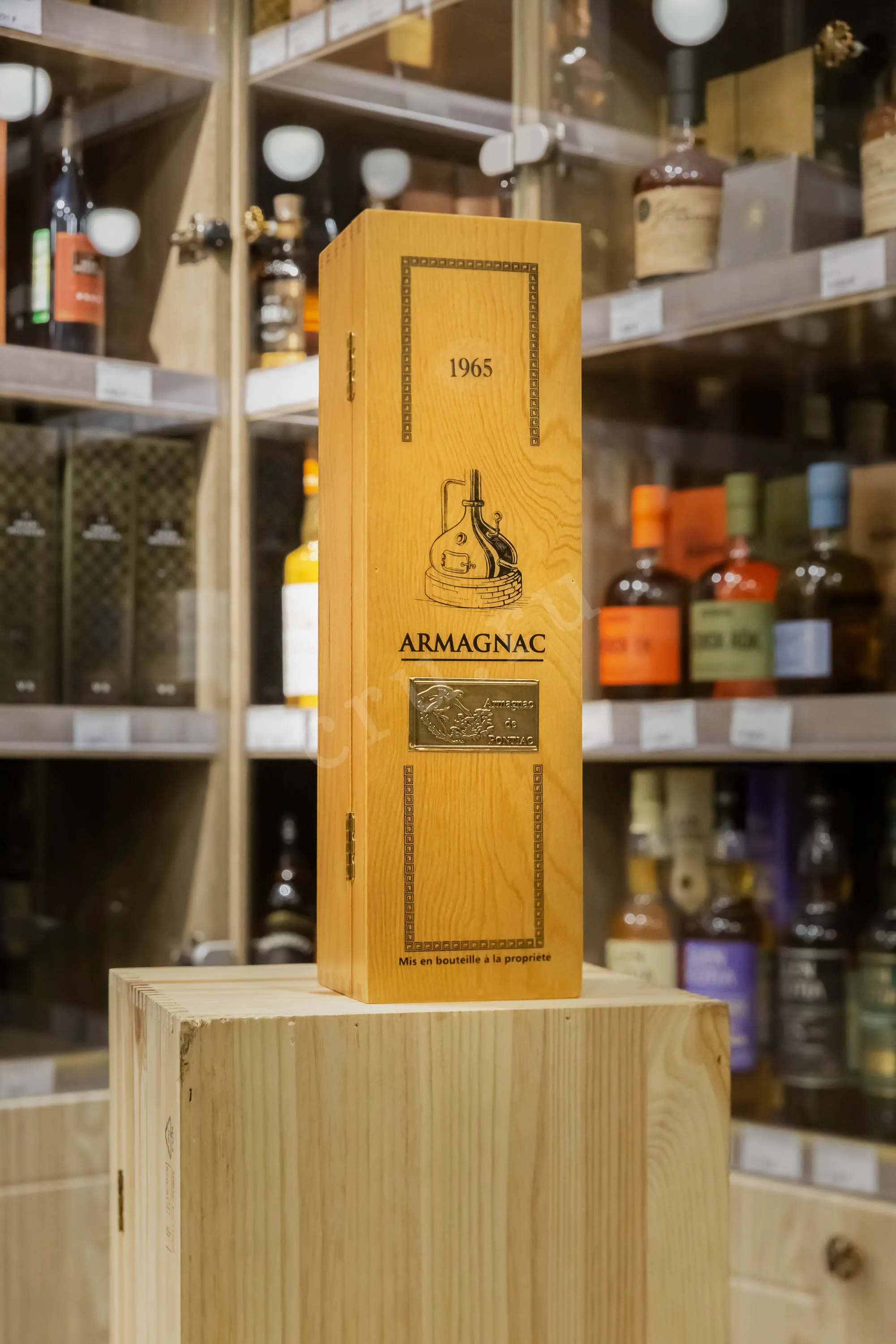De Pontiac Bas-Armagnac in wooden box 1965 0.7 л купить - Арманьяк