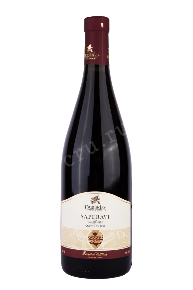 Вино Dugladze Saperavi Kvevri 2018 0.75 л
