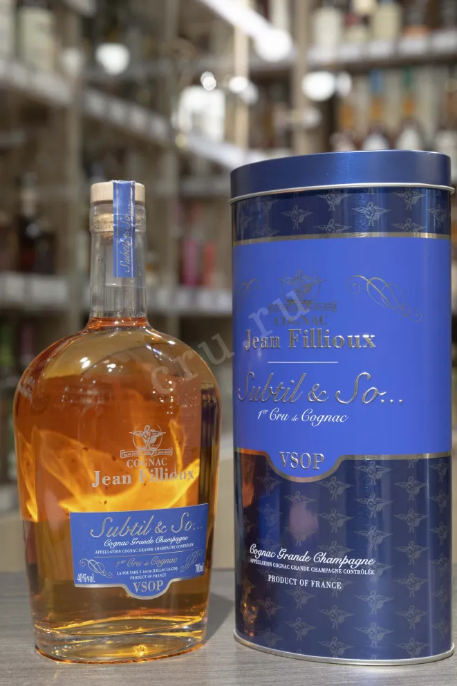 В магазине Крю Профи Jean Fillioux Subtil & So VSOP Grande Champagne Premier Cru gift tube 0.7 л